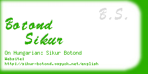 botond sikur business card